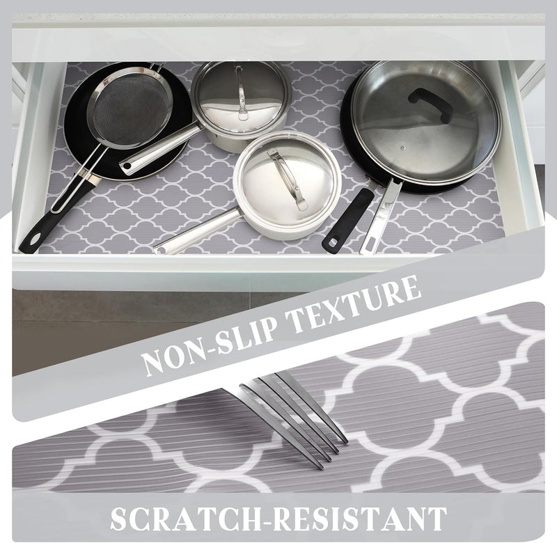 12X60 Inch Non Adhesive Kitchen Shelf Liner 5 Roll