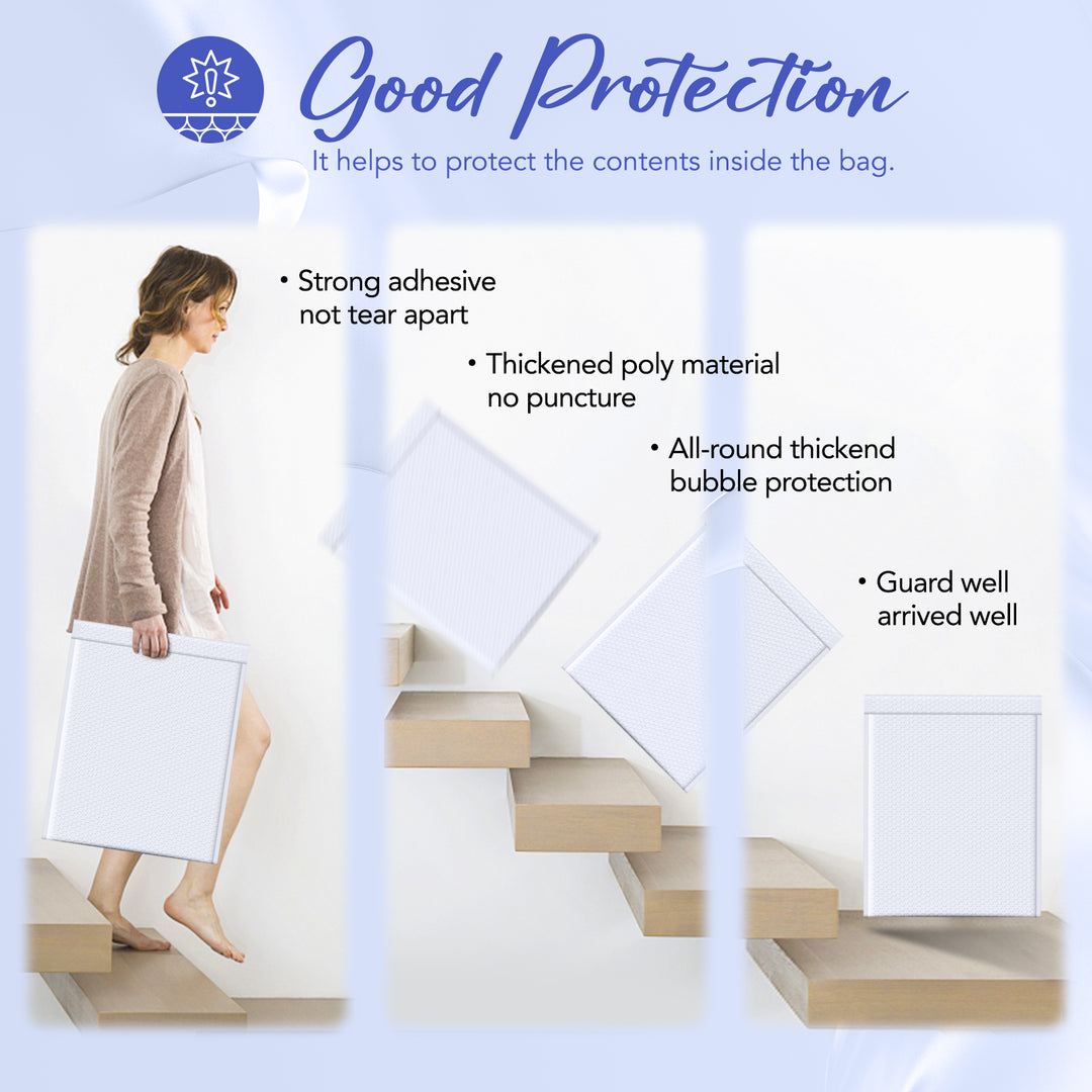 Sobre de burbujas de 15 x 20,5 pulgadas | Tamaño útil: 14,5 x 19 pulgadas