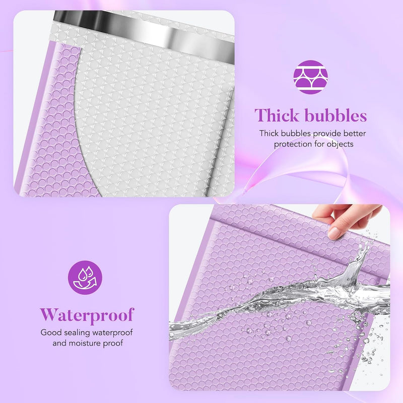 10.5x16 Bubble-Mailer Padded Envelope | Lavender Purple