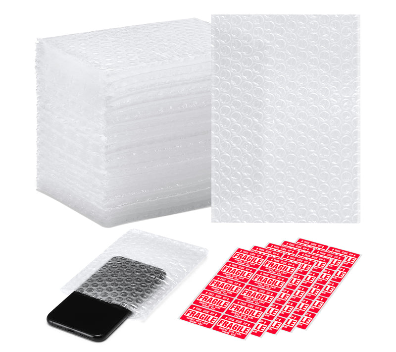 4x6 Inch Double Walled Cushioning Bubble Out Bag