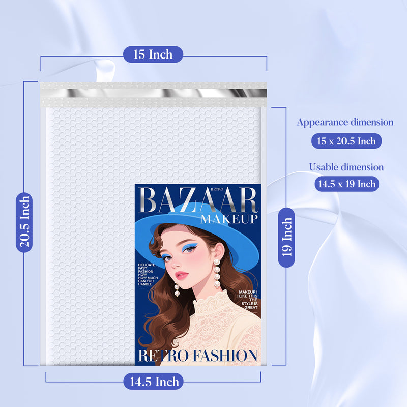 15x20.5 Bubble Mailer | Usable Size 14.5x19"