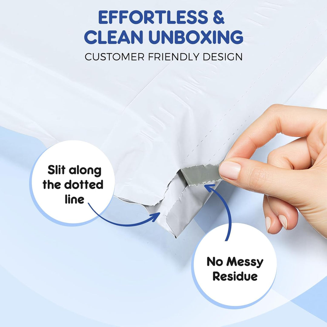 12x15.5 Inch Hangable Poly Mailers with Tear Strip 300pack