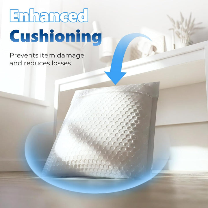 Sobre de burbujas de 5,75 x 8,5 pulgadas | Tamaño útil: 5 x 7 pulgadas