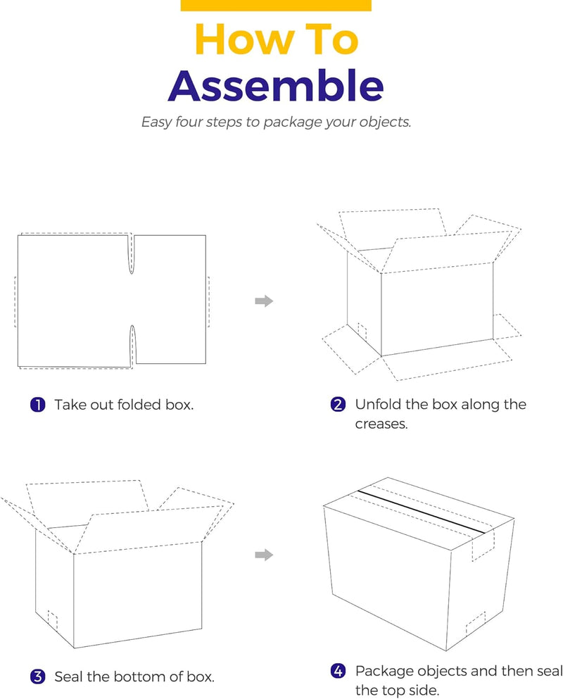 9x6x4 Inch Corrugated Cardboard Boxes