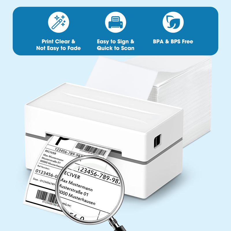 4x6 Direct Thermal Labels Paper White