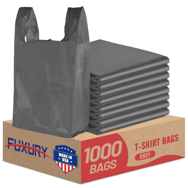 12x 6.5 x 21 inch Thank You Plastic Bags 1000 Count
