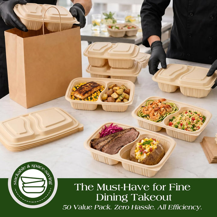 200 Pack 32OZ Cornstarch Meal Prep Containers Wholesale