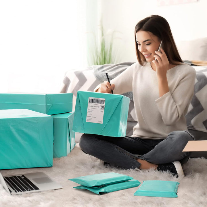 19x24 Poly-Mailer Envelope Shipping Bags | Teal