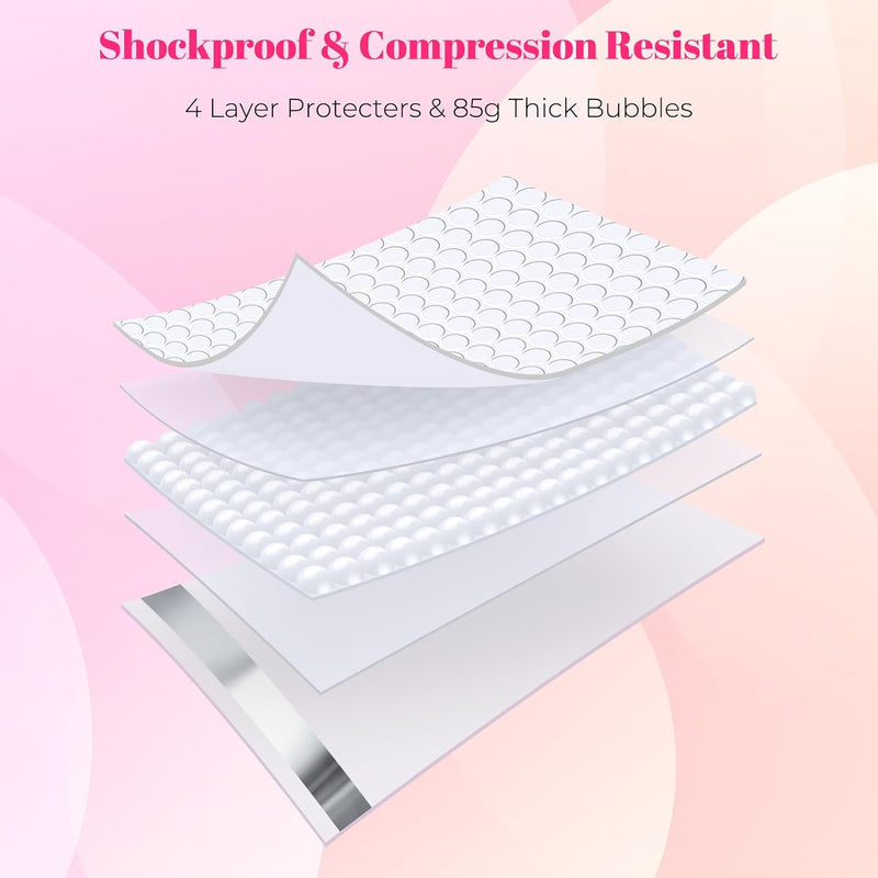 10x14 Bubble Mailer Padded Envelope| Usable Size 10x13" | White