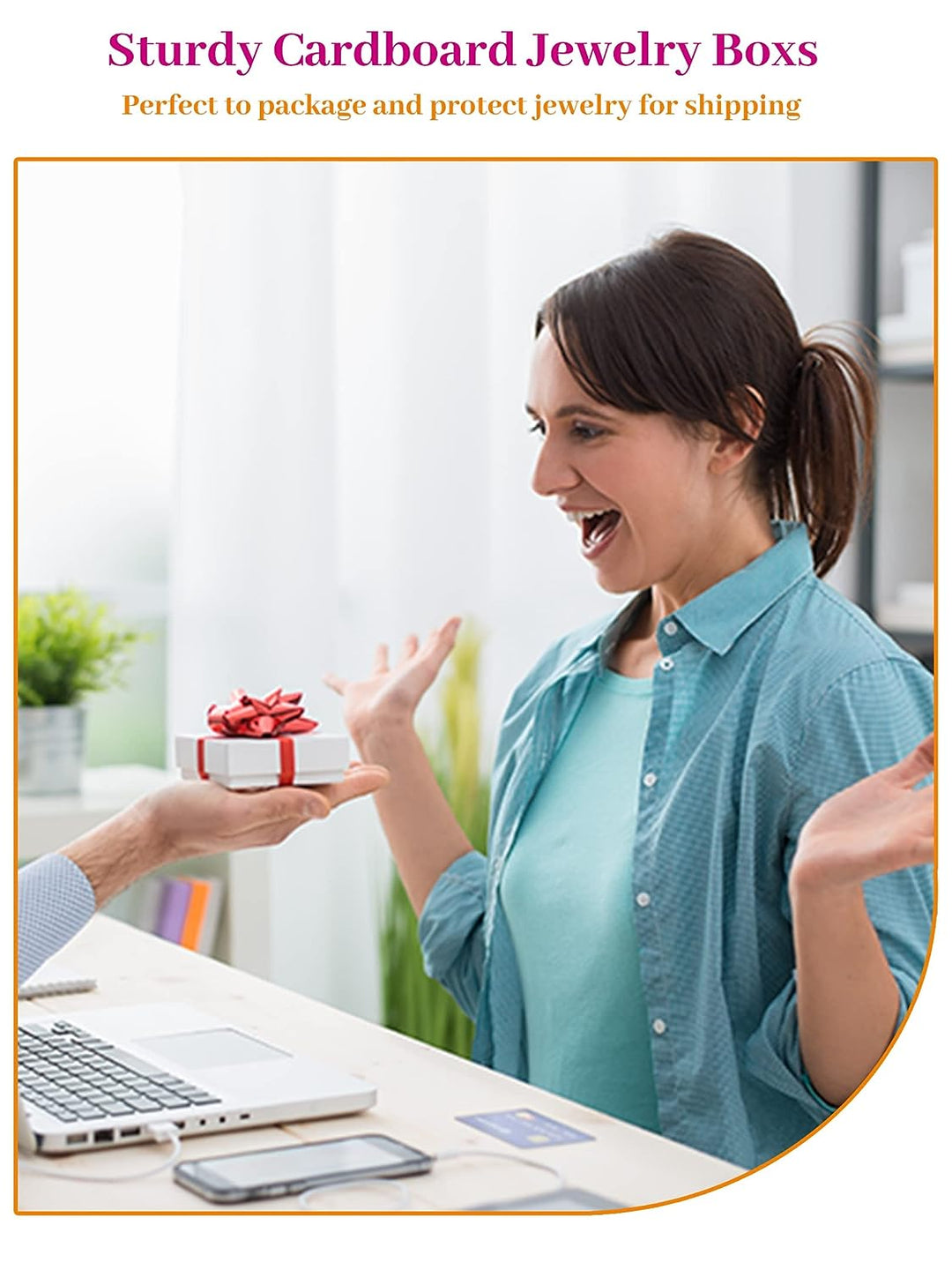 3.5x3.5x1 Inch Jewelry Kraft Gift Boxes With Lids