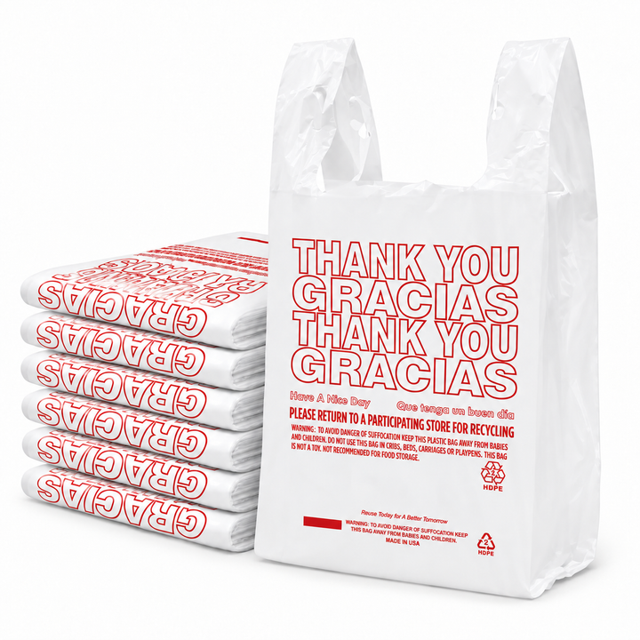 Bolsas de plástico de agradecimiento de 11,5 x 6,5 x 21 pulgadas, 0,47 mil, 1000 unidades al por mayor