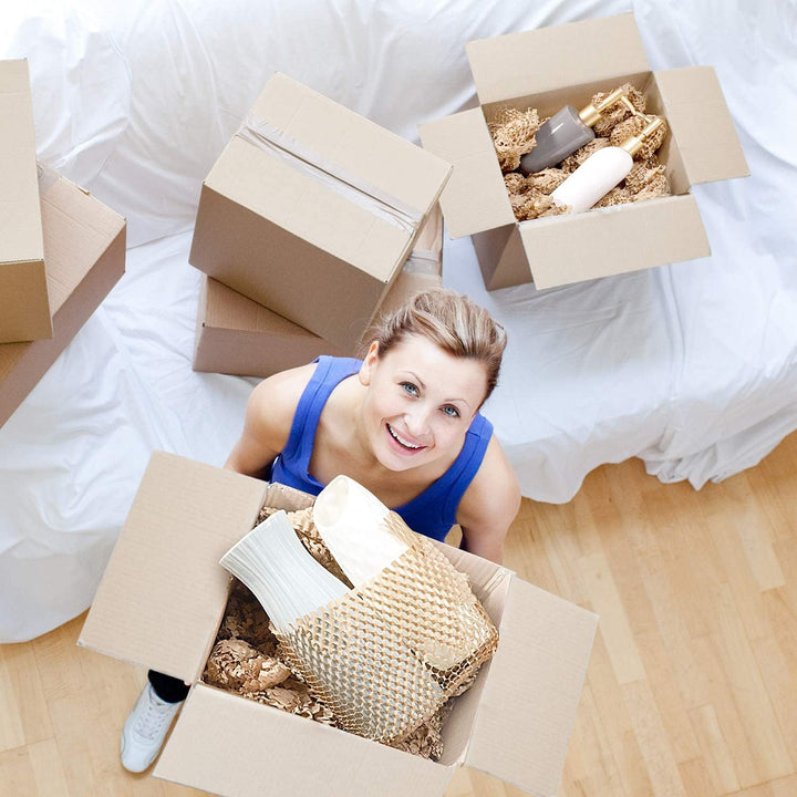 12"x163' Honeycomb Cushioning Wrap Roll Perforated-Packing