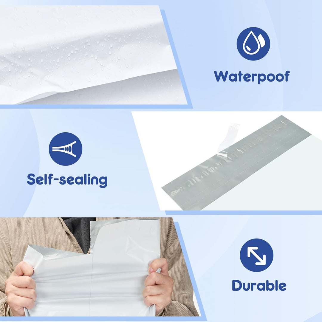 12x15.5 Inch Hangable Poly Mailers with Tear Strip 300pack