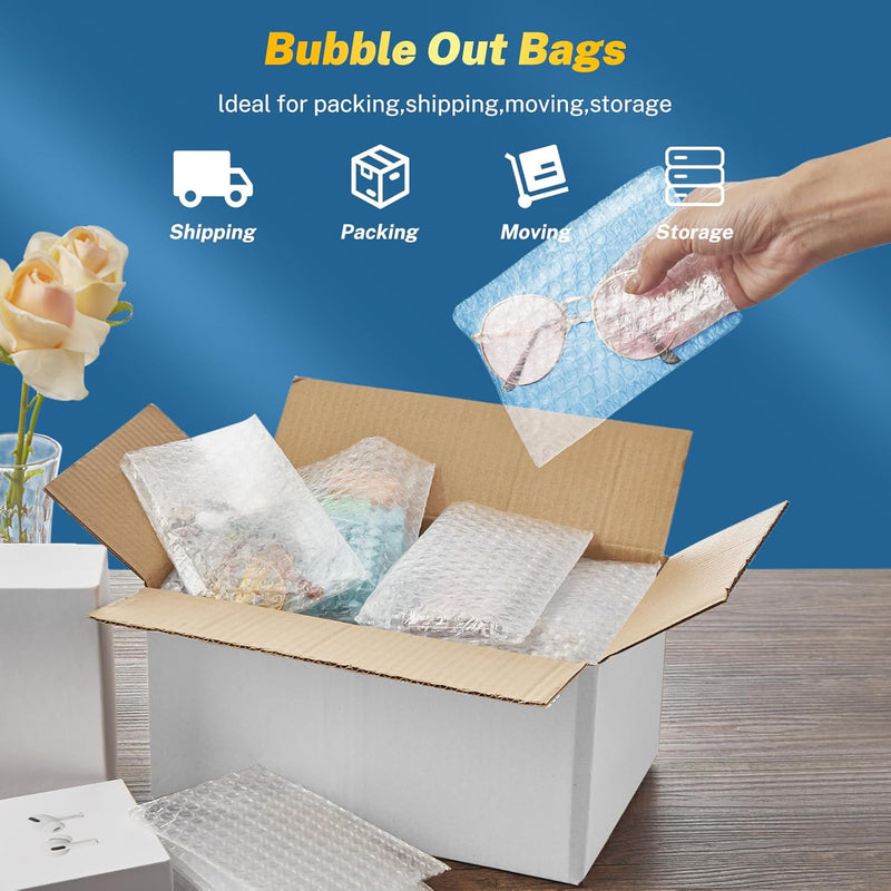4x6 Inch Double Walled Cushioning Bubble Out Bag