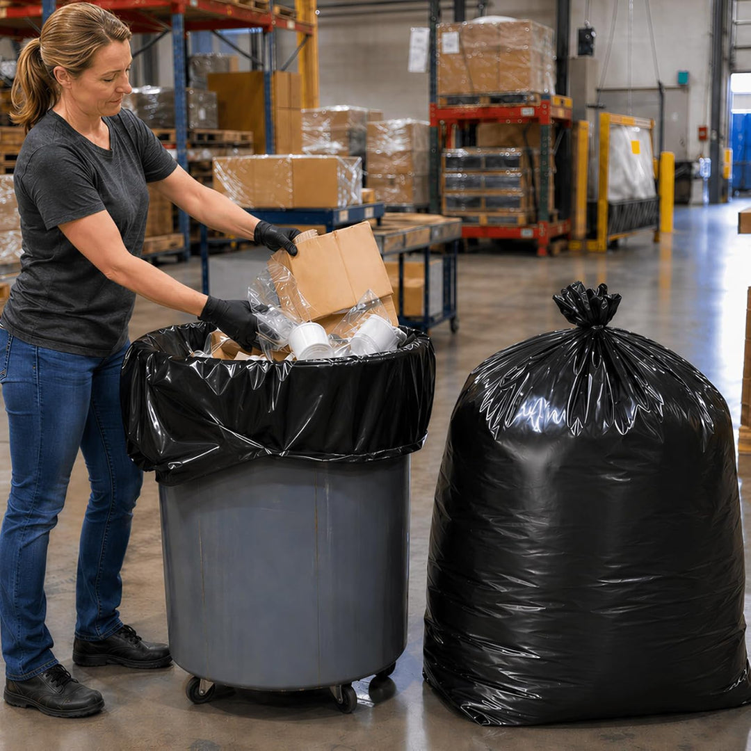 55-60 Gallon Trash Bags 1.2Mil 50 Count Wholesale