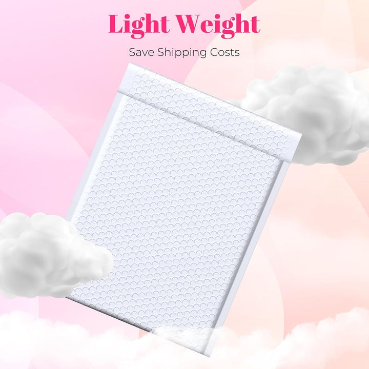 Sobre acolchado con burbujas de 10 x 14 pulgadas | Tamaño útil: 10 x 13 pulgadas | Blanco