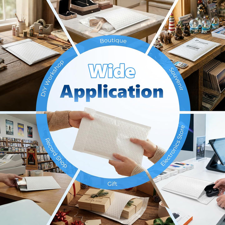 6.57x10 Inch Bubble Mailer | Usable Size 6.57x9"with 1/7" Thickened 450pack