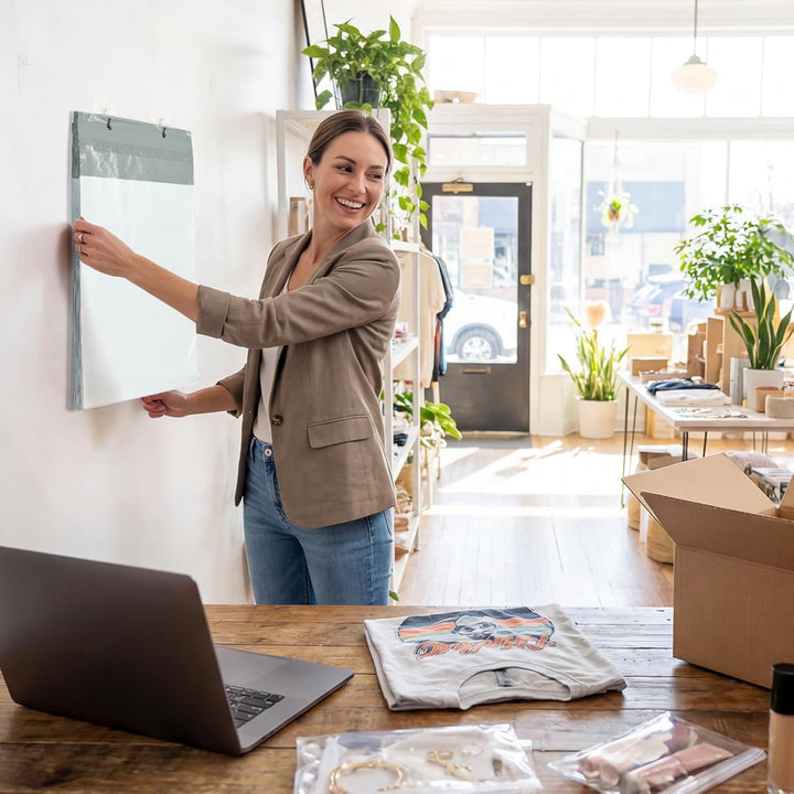 12x15.5 Inch Hangable Poly Mailers with Tear Strip 300pack