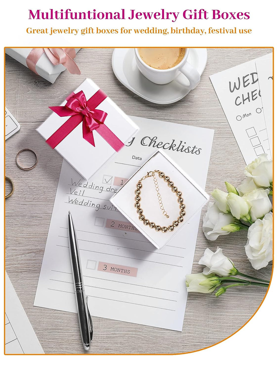 3.5x3.5x1 Inch Jewelry Kraft Gift Boxes With Lids