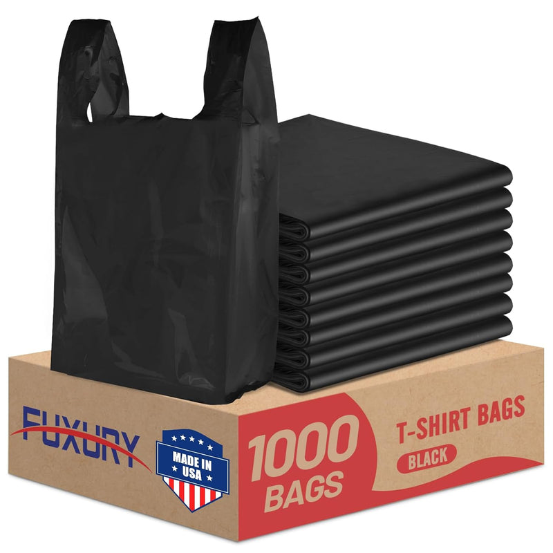 12x 6.5 x 21 inch Thank You Plastic Bags 1000 Count