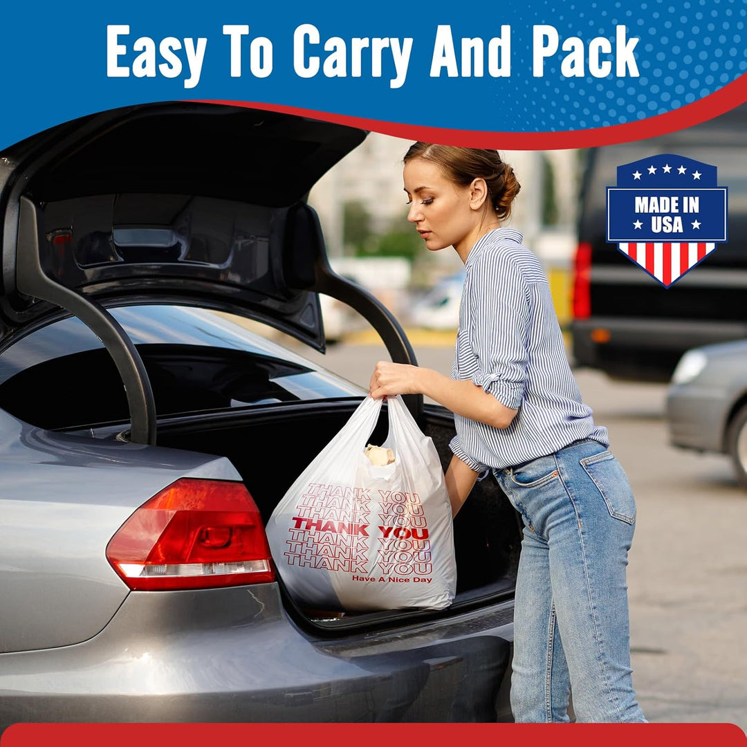 12 bolsas de plástico de agradecimiento de 6,5 x 21 pulgadas y 0,5 milésimas de pulgada, 1000 unidades
