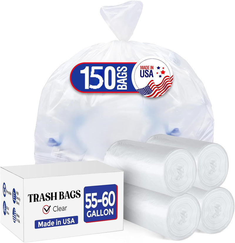 55-60 Gallon Trash Bags 150 Count 0.7MIl