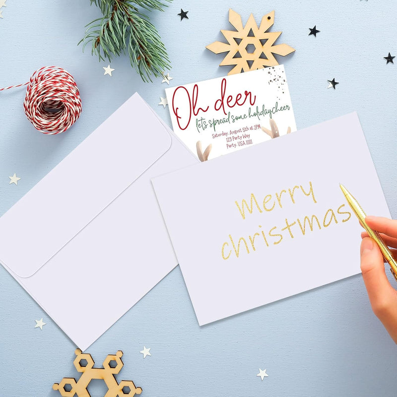 5x7 Inch A7 White Self-Seal Envelopes