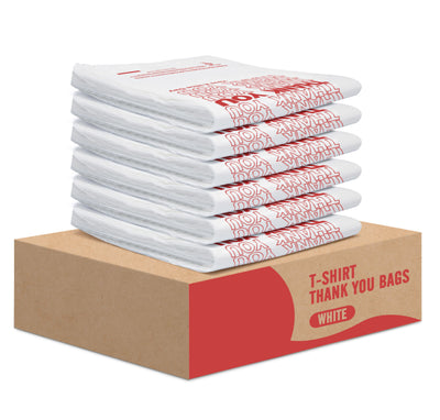 Thank You Plastic Bags White-1