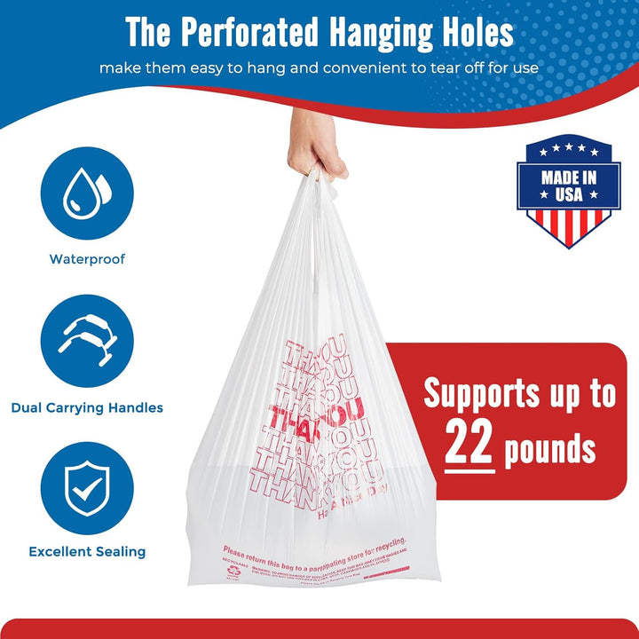 Thank You Plastic Bags White-3
