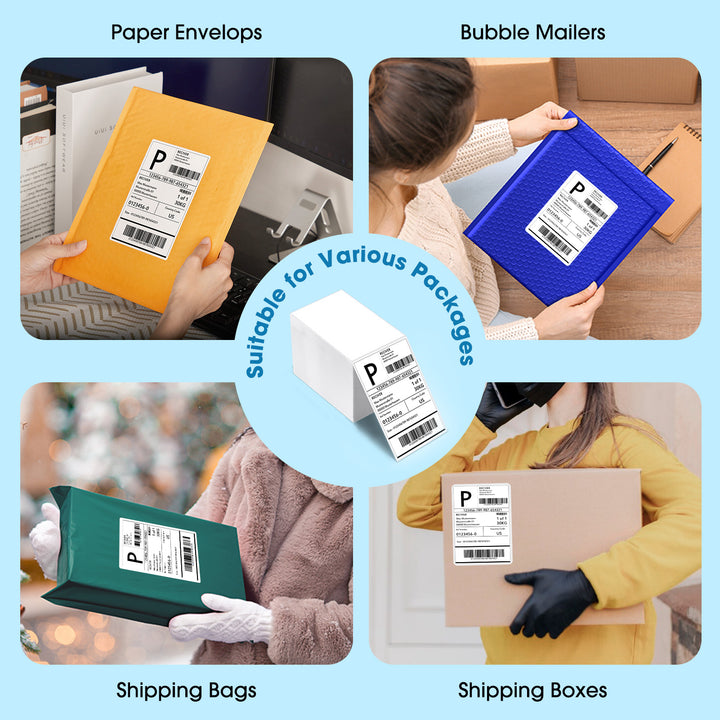 4x6 Direct Thermal Shipping Labels Paper White