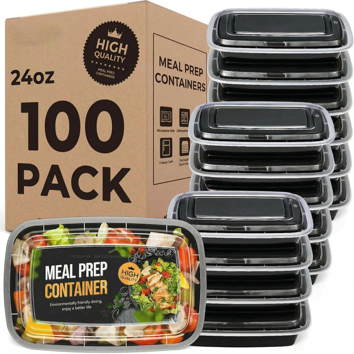 100 Pack 24OZ Meal Prep Containers Wholesale