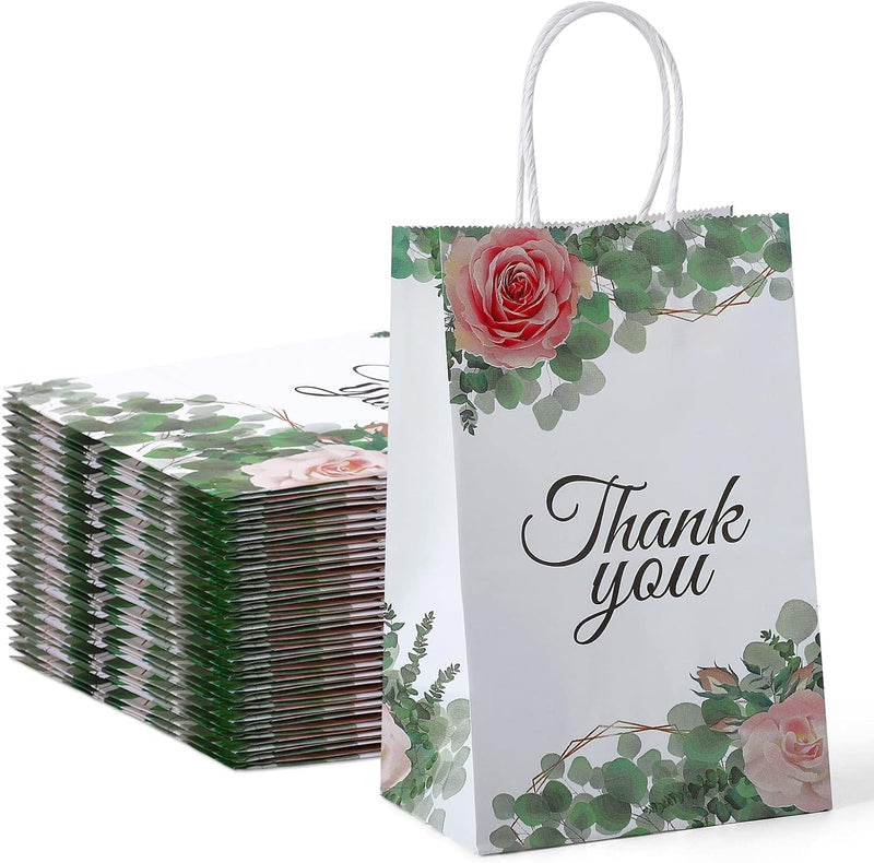 5.25x3.75x8 Inch Kraft Paper Gift Bags