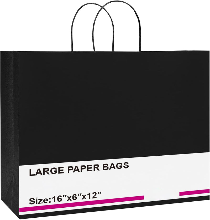 16x6x12 Inch Kraft Paper Gift Bags