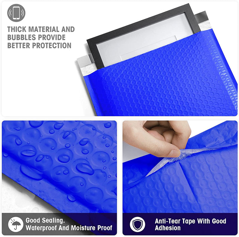 10.5x16 Bubble-Mailer Padded Envelope | Royal Blue - JiaroPack