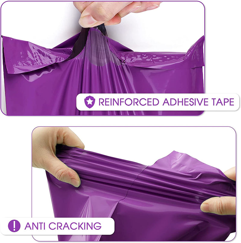 12x15.5 Poly-Mailer Envelope Shipping Bags | Purple - JiaroPack