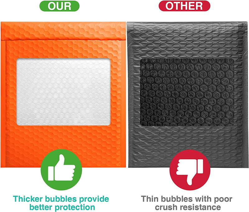 8.5x12 Bubble-Mailer Padded Envelope | Orange - JiaroPack