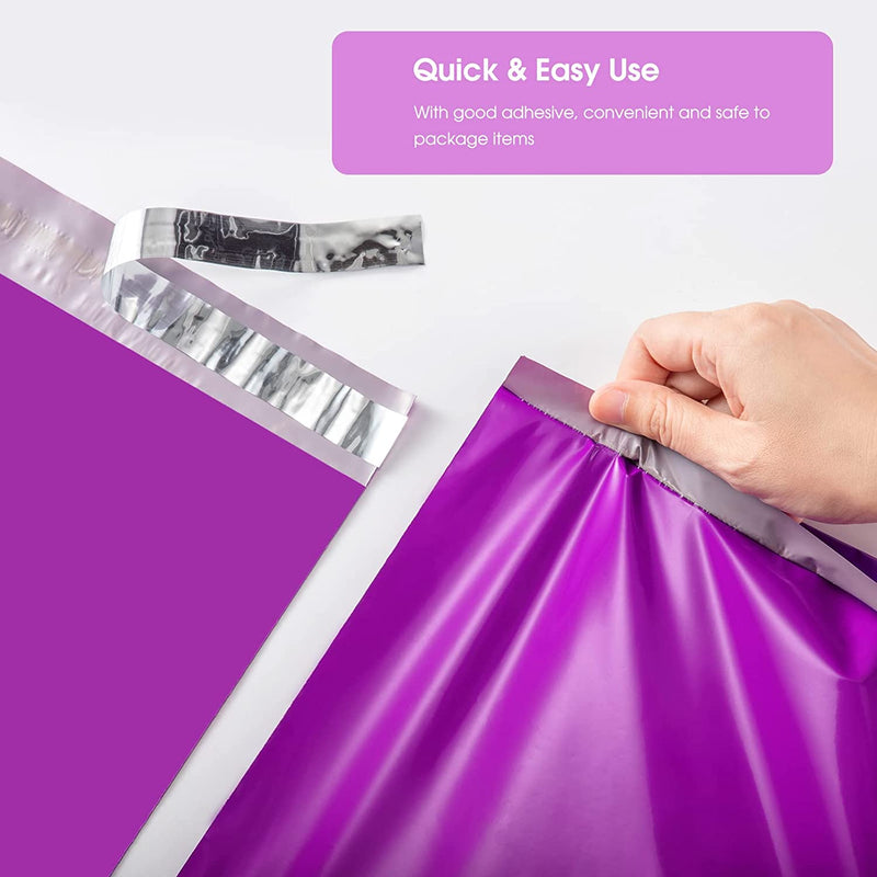 10x13 Poly-Mailer Envelope Shipping Bags | Purple - JiaroPack