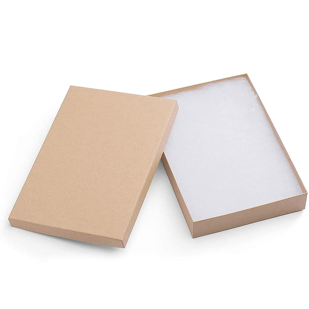 8x5.5x1.25 Inch Jewelry Kraft Gift Boxes with Lid